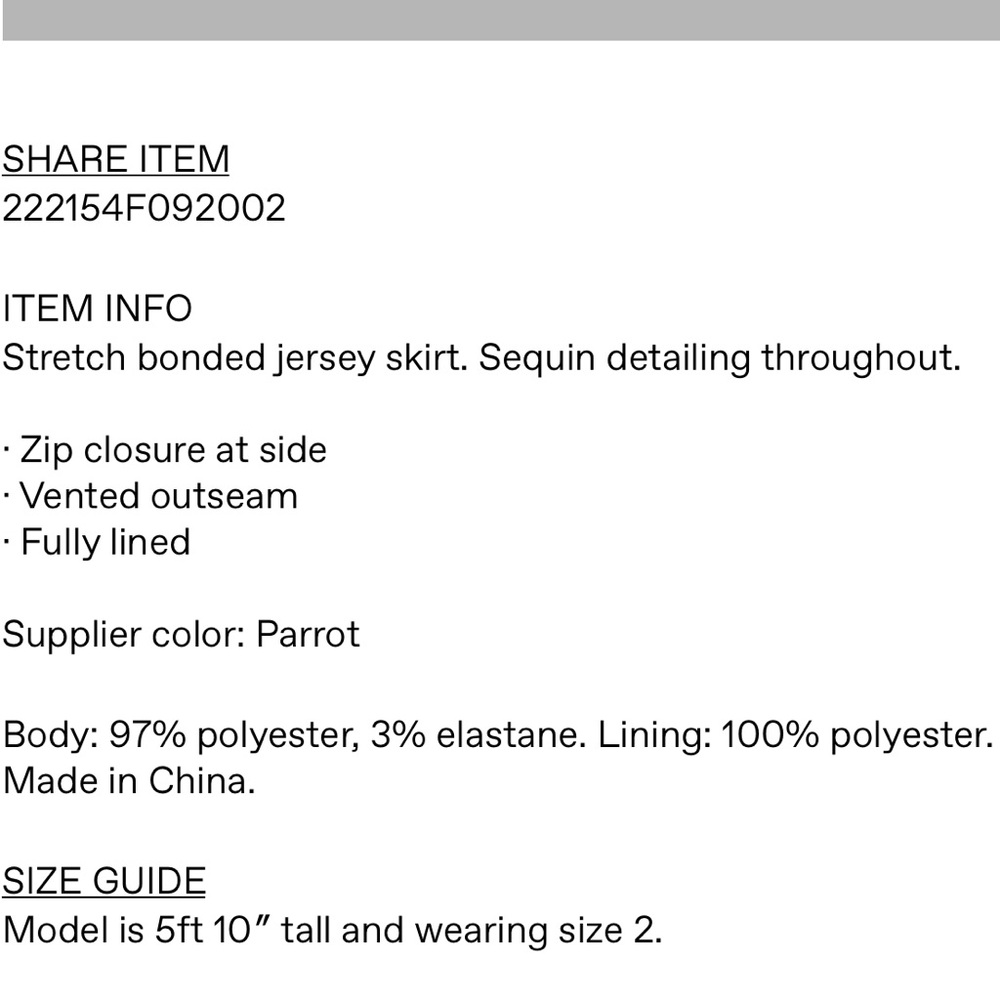 Helmut Lang sequin skirt - Picture 5 of 9